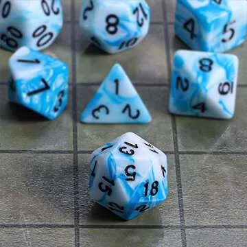 CiaraQ DND Polyhedral Dice Set for Tabletop Games