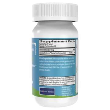 Proferrin ES- 10.5mg of high Absorbing Heme Iron Polypeptide. Made in The USA. 30 Tablets. Easy on The Gut. Not affected by Coffee, Calcium, or PPI's.