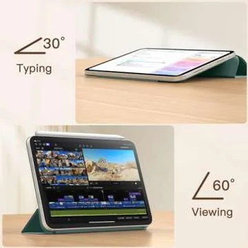 JETech Magnetic Case for iPad Mini (A17 Pro, 2024 Model, 7th Generation) / Mini 6 (2021 Model, 6th Generation), Magnetic Attachment, Slim Smart Tablet Cover with Auto Wake/Sleep (Misty Blue)