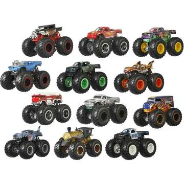 Hot Wheels Monster Trucks 12-Pack for Kids