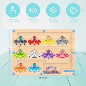 Magnetic Color Maze Montessori Toy for Kids