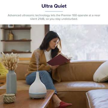 LEVOIT Essential Oil Diffuser, Aromatherapy Diffuser for Essential Oils, Cool Mist Humidifier,300ml Aroma Diffuser with 7 Color Lights & Timer, Auto Shut-off, for Home Office Bedroom