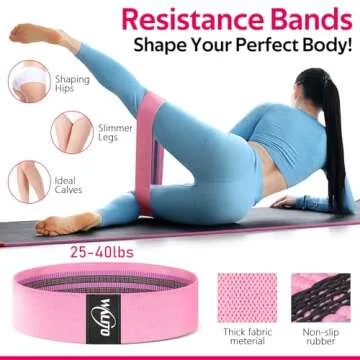 WALITO 8Pcs Barbell Pad Set for Hip Thrust - Squat Pad,Gym Accessories for Women with Bar Bad,Bench Press, with Gym Ankle Straps,Resistance Bands for Working Out,Lifting Strap,Carry Bag