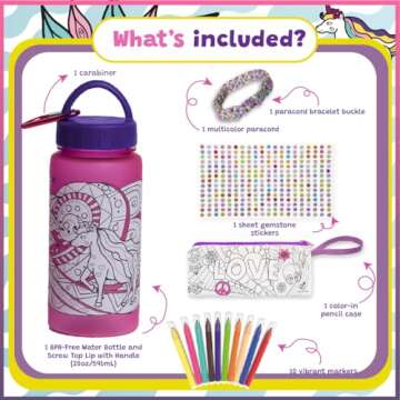 Creative Water Bottle Craft Set for Girls Ages 6-12