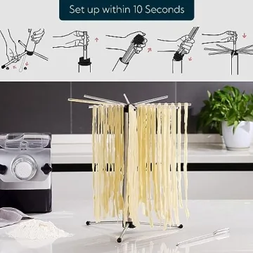 KITCHENDAO Collapsible Pasta Drying Rack for Easy Storage