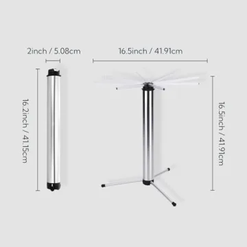 KITCHENDAO Collapsible Pasta Drying Rack for Easy Storage