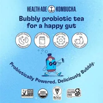 Health-Ade Kombucha - Organic Probiotic Drink, Glow Up Pack