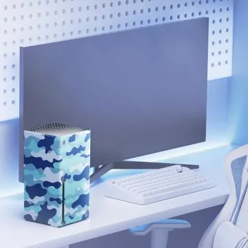 Blue Camo Wraps for Xbox Series X Console Cover