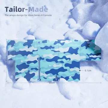 Blue Camo Wraps for Xbox Series X Console Cover