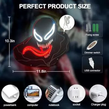 Anime Neon Sign for Room Decor & Gamer Spaces