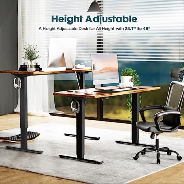 Buy SMUG Adjustable Electric Standing Desk for Home Office