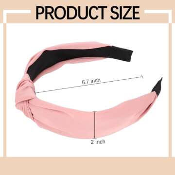 Ondder Headbands for Women 10 Pack Fashion Knotted Headband Top Knot Headbands for Women's Hair Turb...