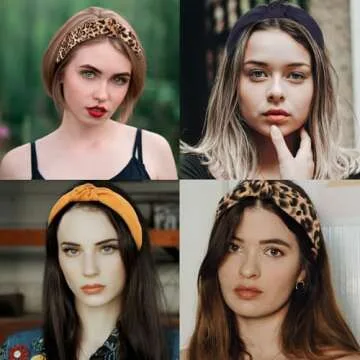 Stylish Ondder Knotted Headbands for Women - 10 Pack Set