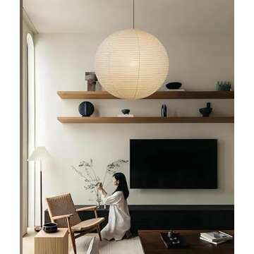 Nogy Lantern Pendant Light - Elegant Rice Paper Design