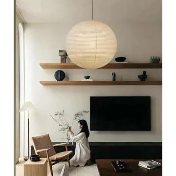 Nogy Lantern Pendant Light - Elegant Rice Paper Design