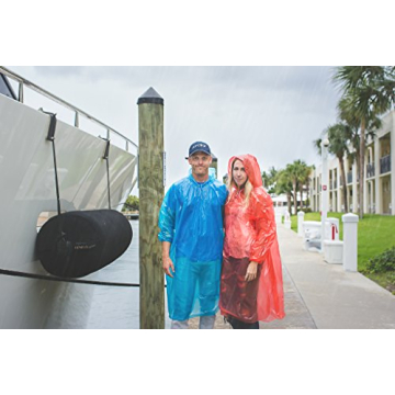 Lingito Extra Thick Disposable Rain Ponchos for Families