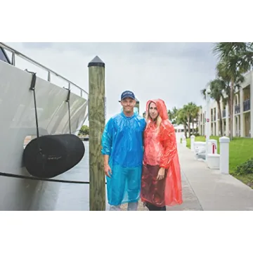 Lingito Extra Thick Disposable Rain Ponchos for Families