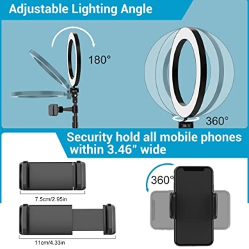 Selfie Ring Light with Tripod for Perfect Lighting