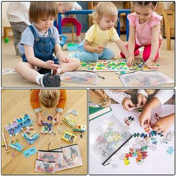 25pcs Multisize Mesh Zipper Pouch Bags, Waterproof Zipper Bags, 8 Sizes Waterproof Plastic Document Pouch, Bags for Travel Storage, Office Supply and Home Organize