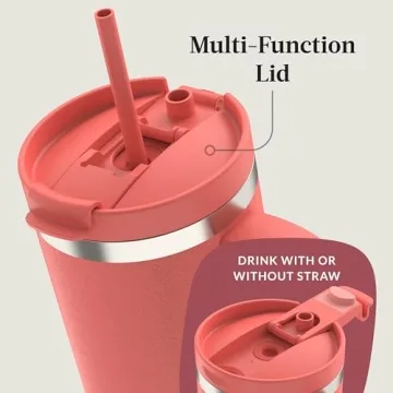 Contigo 40oz Tumbler, Insulated & Leak-Proof, Coral