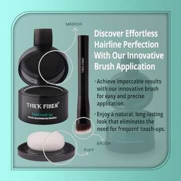 THICK FIBER Root Touch Up Powder - Instant Coverage Solution
