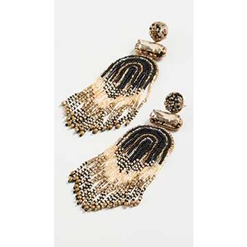 Deepa Gurnani Women's Deepa by Deepa Gurnani Ishani Earrings, Black Multi, One Size