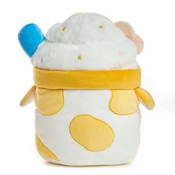 Cuddle Barn PlushGoals - Banana Mooshake Super Soft Cute Kawaii Cow Dessert Drink Collectible Stuffed Animal Plush Toy, 10 inches