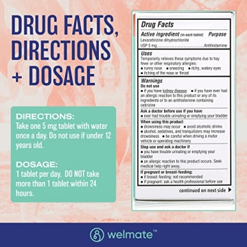 Affordable Welmate Allergy Relief with 180 Tablets for All Ages