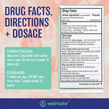 Affordable Welmate Allergy Relief with 180 Tablets for All Ages