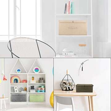 Valease Large Storage Boxes: Stylish & Eco-Friendly Bins