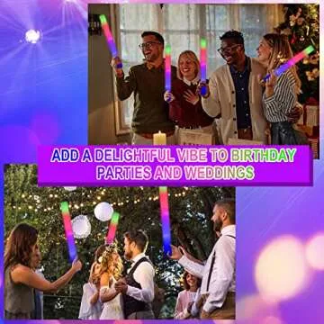 LED Foam Glow Sticks - Perfect Party Favors for All Ages