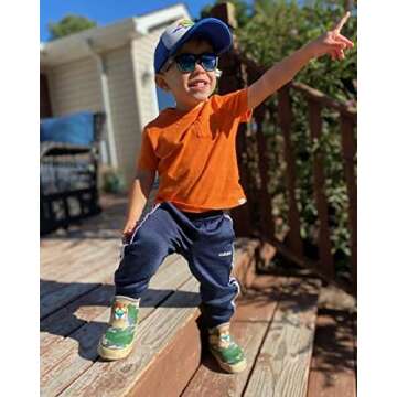 Buoy Boots Camo Rain Boots, Toddlers Size 2, Waterproof Rubber Ankle Boots for Girls and Boys, Comfortable Neoprene Insole