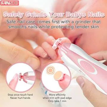 Fansidi Electric Baby Nail File with 10 Grinding Heads