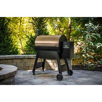 Traeger Grills Pro 780 Electric Wood Pellet Grill and Smoker, Bronze, 780 Square Inches Cook Area, 500 Degree Max Temperature, Meat Probe, 6 in 1 BBQ Grill with WiFi and app connectivity