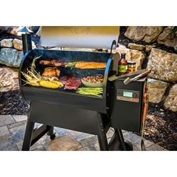 Traeger Grills Pro 780 Electric Wood Pellet Grill and Smoker, Bronze, 780 Square Inches Cook Area, 500 Degree Max Temperature, Meat Probe, 6 in 1 BBQ Grill with WiFi and app connectivity