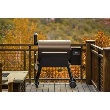 Traeger Grills Pro 780 Electric Wood Pellet Grill and Smoker, Bronze, 780 Square Inches Cook Area, 500 Degree Max Temperature, Meat Probe, 6 in 1 BBQ Grill with WiFi and app connectivity