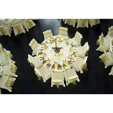 Tiger Chef 13-Inch Gold Metallic Charger Plates Set of 12 Dinner Chargers (12-Pack)