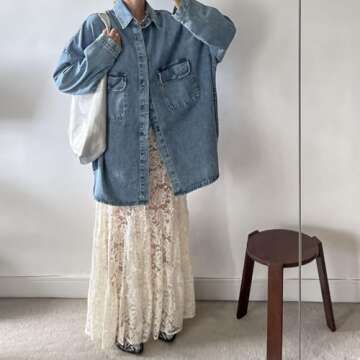 Naileksi Women Tiered Sheer Lace Maxi Skirt Elastic Waist High Rise Flowy A-Line Sexy See Through Lo...