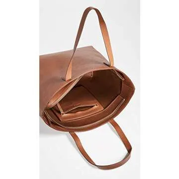Madewell Zip-Top Transport Tote - Stylish Leather Bag