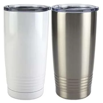 LumaSteel 20 oz Stainless Steel Travel Tumbler for Personalization