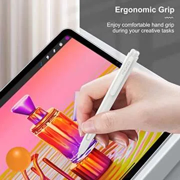 MoKo Holder Sleeve Compatible with Apple Pencil 2nd Generation, Retractable PC Pen Sleeve with Sturdy Clip for iPad Air 5th/4th Gen, iPad Pro 11/Pro 12.9 2021/2020, iPad Mini 6 2021, White