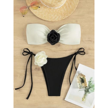 MakeMeChic 2 Piece Floral Bikini Set for Stylish Vacations