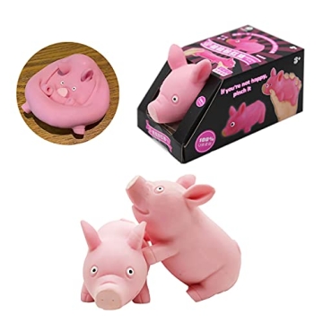 Squishy Toy Pink Pig - Stress Relief & Fun for Everyone