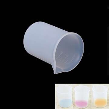 Amrka 100ml Measuring Cup Silicone Mold, DIY Resin Glue Tools Cup Making Handmade Craft