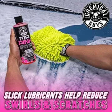 Chemical Guys CWS_402 Mr. Pink Super Suds Shampoo & Superior Surface Cleaning Soap, 128 fl oz (1 Gallon) + HOL144 TORQ Foam Cannon Snow Foamer , Works With Pressure Washer (2 Items)