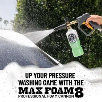 Chemical Guys CWS_402 Mr. Pink Super Suds Shampoo & Superior Surface Cleaning Soap, 128 fl oz (1 Gallon) + HOL144 TORQ Foam Cannon Snow Foamer , Works With Pressure Washer (2 Items)