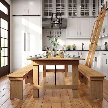 Flash Furniture Hercules Farmhouse Dining Table for 10