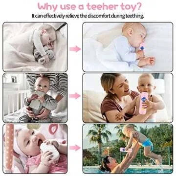 Yinghezu BPA-Free Baby Teething Toy for Infants