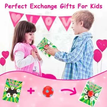 26PCS Fidget Spinner Soccer Balls and Valentine's Cards Set