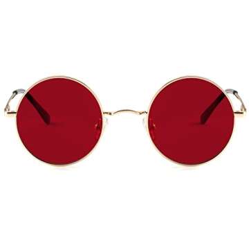 Kursan Red Circle Polarized Sunglasses for All Ages